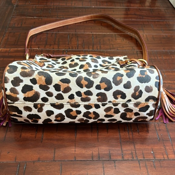 Dooney and Bourke “Sample Bag” shoulder satchel ONE OF A KIND OOAK cheetah EUC - Picture 5 of 8